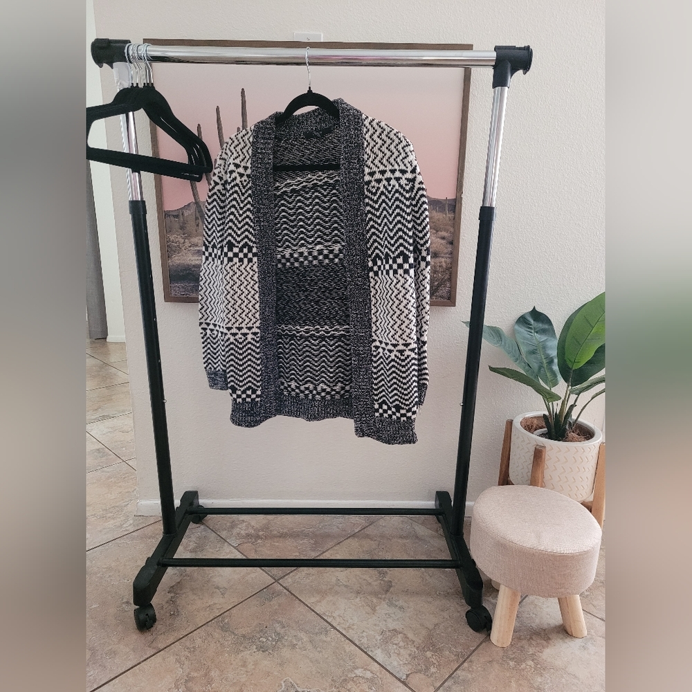 Black & White Woven Sweater